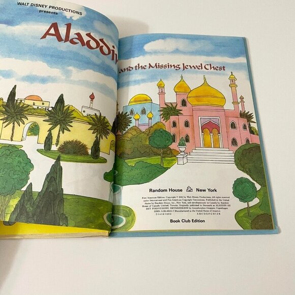 Vintage 1982 Walt Disney Productions Aladdin and the Missing Jewel Chest - Picture 10 of 16